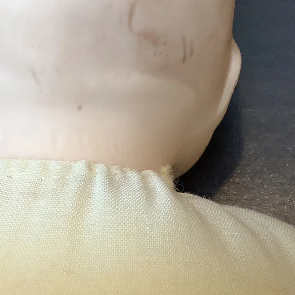 Grace S Putman Doll Bisque Head & Hands Cloth Body Bonnet, 11”